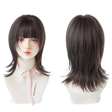 aegyoshoppe - d120 full wig korean style pixie mullet 45 cm