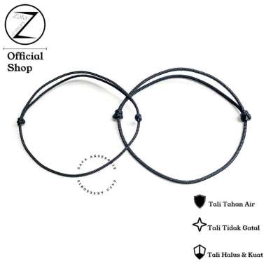 Zafa Gelang Tali Kaki Simple Polos Pria Wanita Tahan Air - Simple ZBF Tali Besar