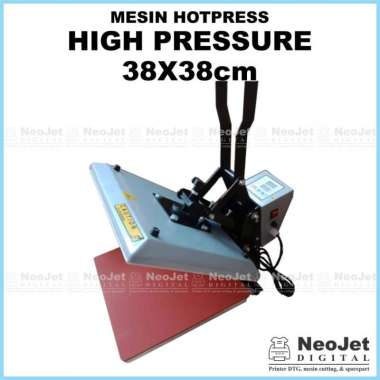 Mesin Hot Press Sablon Kaos Digital 38x38 cm High Pressure Hotpress