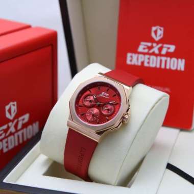 JAM TANGAN WANITA EXPEDITION E6816 ROSEGOLD RED. ORIGINAL