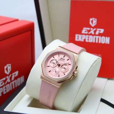 JAM TANGAN WANITA EXPEDITION E6816 ROSEGOLD PEACH. ORIGINAL