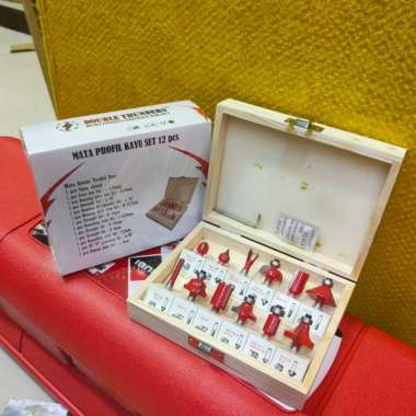 Mata profil set Router bit set Trimmer bit set Mata profil kayu 12pcs