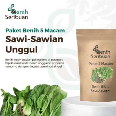 Paket Bibit Sayuran 5 Macam Benih Sawi Sawian Sayur Unggul