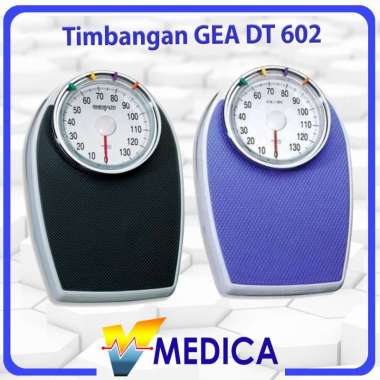 Timbangan Badan Manual Jarum Model Oval Gea DT602 / Timbangan Manual Jarum Awet HITAM