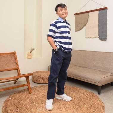 Rodeo Junior Long Pants Cargo/ Celana Panjang Kargo Navy/ Donald Duck Basic Navy 6-7 tahun