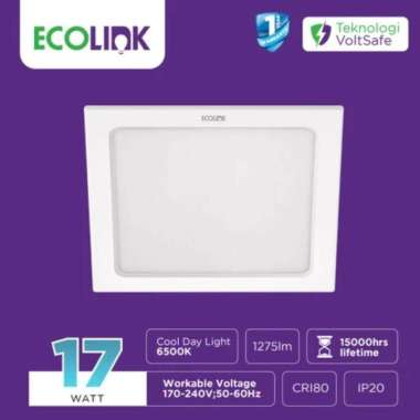 Ecolink Lampu Plafon Kotak Downlight LED 17W Putih