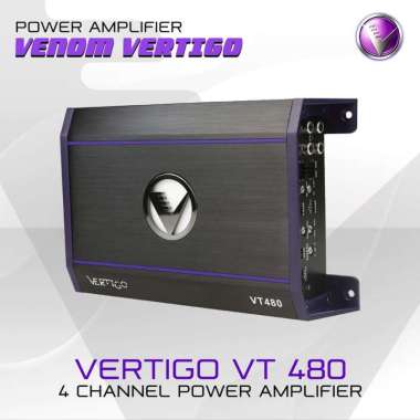 Venom Power Amplifier 4 Channel Vertigo VT 480 Audio mobil