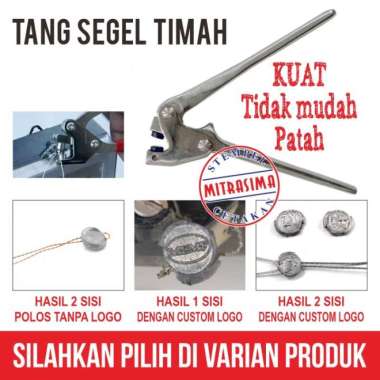 Tang segel timah dengan custom logo Jasa Logo 1sisi
