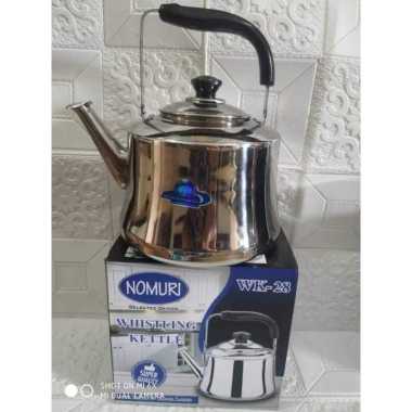 Teko nomuri stainless tebal kualitas premium kapasitas 6 liter /teko bunyi teko whistling teko siul