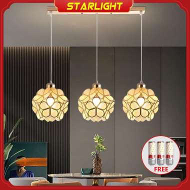 Lampu Langit-langit Kreatif Lampu D-3 Lampu 3 warna