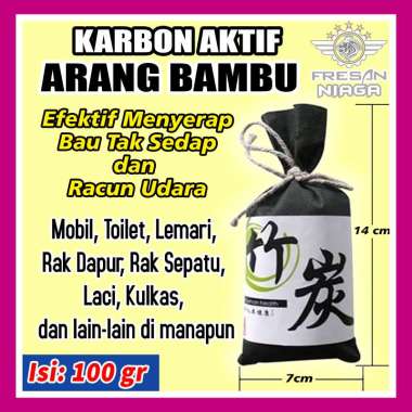 Arang Bambu Penyerap Bau Apek Arang Karbon Aktif Penghilang Racun Udara Ruangan Jadi Segar Bersih Ne