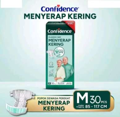 CONFIDENCE Popok Dewasa PEREKAT M30 Adult Diapers Pampers Lansia Sekali Pakai M30