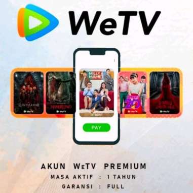 WeTV VIP Premium Untuk 1 Tahun Bergaransi - Resmi WeTV Lifetime Sharing