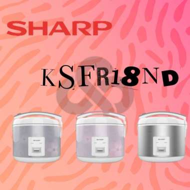 SHARP KSFR18ND Rice Cooker Magic Com 1.8 L KSFR 18ND KS FR 18 ND
