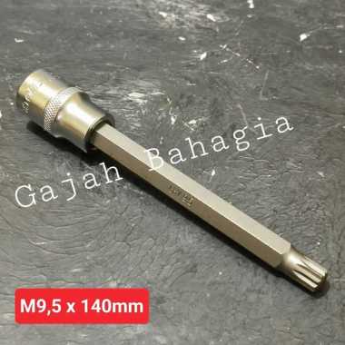 Kunci sok bintang M9.5 x 140mm Cylinder Head Silinder Avanza Spline