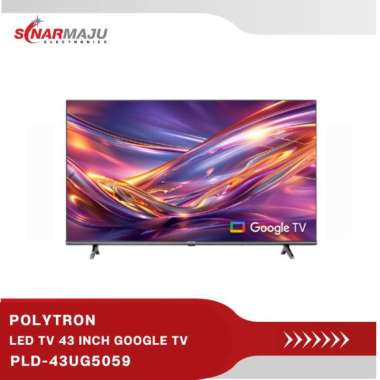 LED TV 43 INCH POLYTRON GOOGLE TV 4K UHD PLD-43UG5059