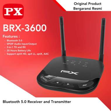 Receiver Bluetooth Transmitter Audio 5.0 HD stereo 2in1 PX BRX-3600