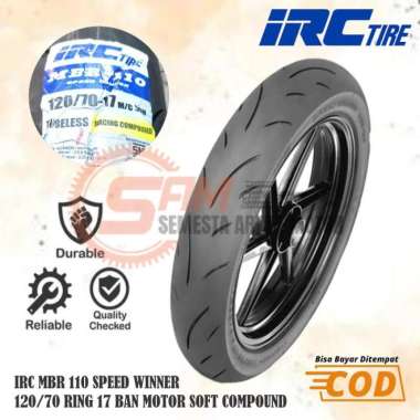 Ban Luar IRC MBR110 Speed Winner 120/70 Ring 17 Soft Compound Tubeles