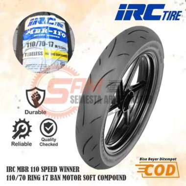 Ban Luar IRC MBR110 Speed Winner 110/70 Ring 17 Soft Compound Tubeles