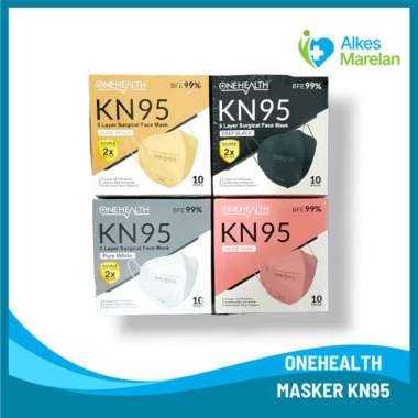 ONEHEALTH - Masker KN95 5ply isi 10 / Masker KN 95 5 ply Hitam