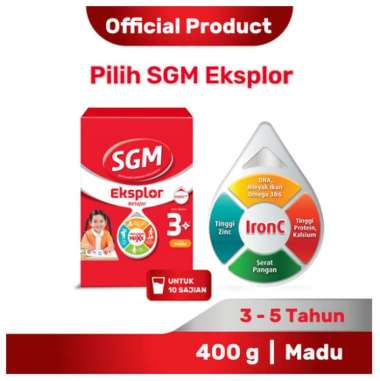 Promo Harga SGM Eksplor 3+ Susu Pertumbuhan Madu 400 gr - Blibli
