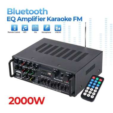 Sunbuck Bluetooth EQ Audio Amplifier KaraokeHomeTheater 2000W AV-326BT