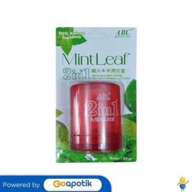 ABC MENTHOL CONE 2IN1 MINTLEAF 20 GRAM