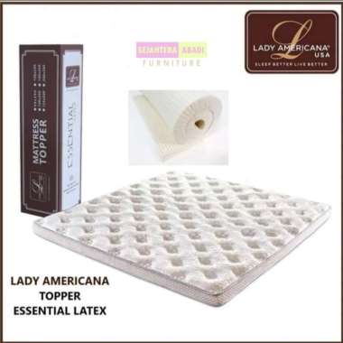 lady americana topper essential latex pelindung matras kasur latex mattress lipat bed cover matras p