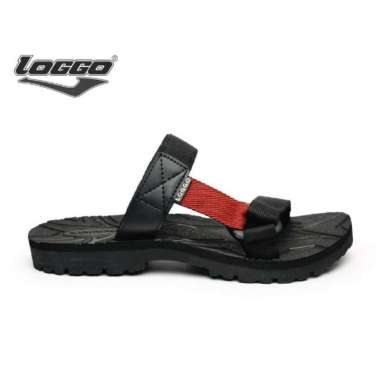 Loggo - Urban Series - Sepatu Sandal Outdoor warna Hitam size 38-43 38 Hitam