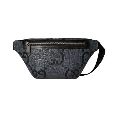 Gucci Small Jumbo GG Belt Bag Grey Black 90 Grey