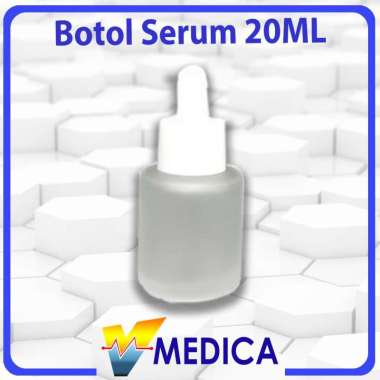 Botol Serum Kaca 20 ML - Ring Putih BOTOL SERUM