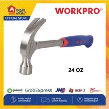 WORKPRO Palu Kambing One-Piece Claw Hammer 24 Oz W041035