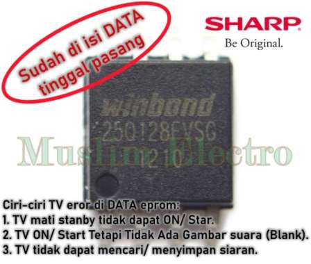 Ic Eprom Isi FW TV LED Sharp 2T-C32GD1500I C32GD1500I Board QPWNH153WJZZ