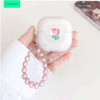 Softcase For HUAWEI Freebuds 2 SE/Buds i5 i6 Pelindung Case Berkarakter Lucu + Gantungan Tulip HUAWE