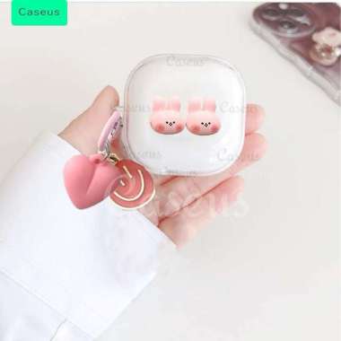 Softcase For HUAWEI Freebuds 2 SE/Buds i5 i6 Pelindung Case Berkarakter Lucu + Gantungan Lovely Bunn