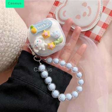 Softcase For HUAWEI Freebuds 2 SE/Buds i5 i6 Pelindung Case Berkarakter Lucu + Gantungan Cinnamon Bl