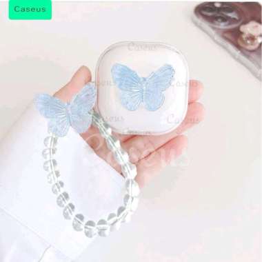 Softcase For HUAWEI Freebuds 2 SE/Buds i5 i6 Pelindung Case Berkarakter Lucu + Gantungan Butterfly B