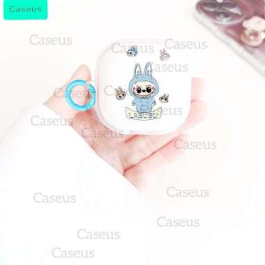 Softcase For HUAWEI Freebuds 2 SE/Buds i5 i6 Pelindung Case Berkarakter Lucu + Gantungan Labubu Biru