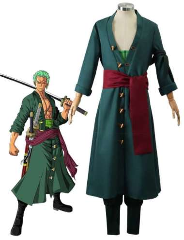Kostum Cosplay Anime One Piece Roronoa Zoro Zorro Hijau Kimono Asli Bisa Cod Atau Gosend / Kostum Zo
