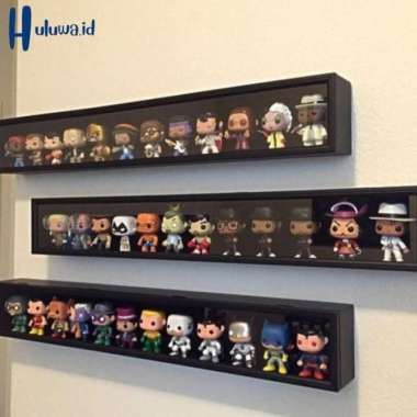 Rak Display Action Figure Size Besar/ Rak Nendoroids - L, Hitam L - Putih
