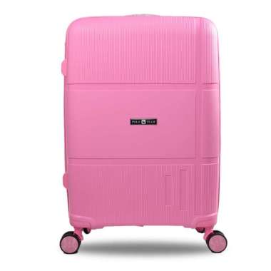 Koper Hardcase Kabin PP Polo Team size 24 Inch - 9908 BabyPink