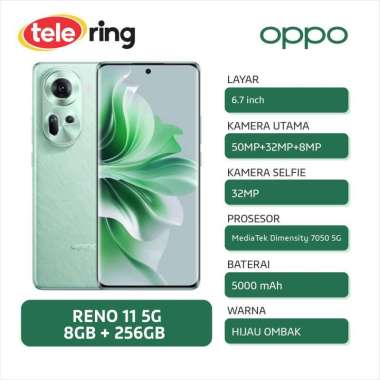HP OPPO RENO 11 5G 8/256GB HIJAU OMBAK