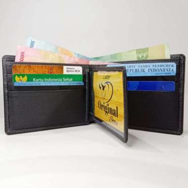 Verish Dompet Pria ORIGINAL Kulit Asli / Dompet Kulit Pria Asli Garut Hitam