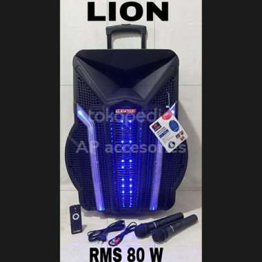 Speaker Aktif bluetooth portable 18 inch Asatron LION 18in Asatron 18 Multicolor