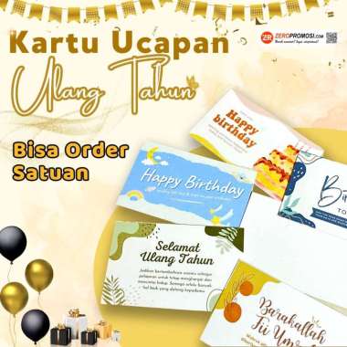 Kartu Ucapan Ulang Tahun Birthday Card Custom Spesial - Bisa Order Satuan Design 5