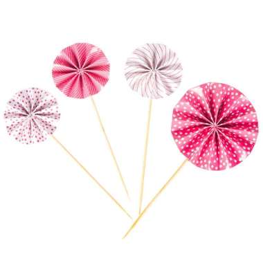 RUMAH KRAVE - Cake Topper Firework Dekorasi Kue Kembang Api Pink