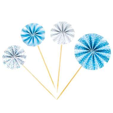 RUMAH KRAVE - Cake Topper Firework Dekorasi Kue Kembang Api Blue