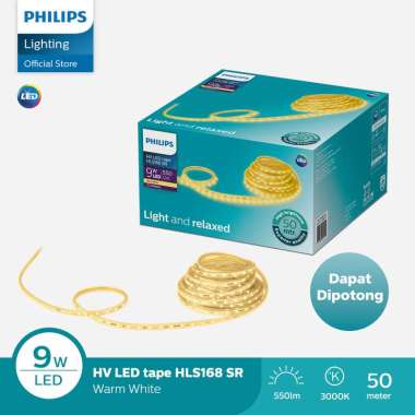 Lampu Philips LED Strip HLS168 9W/M 50M 3000K Kuning