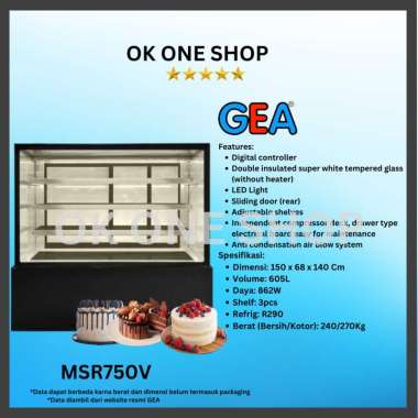 GEA Cake Showcase MSR750V | Cake Showcase MSR750V