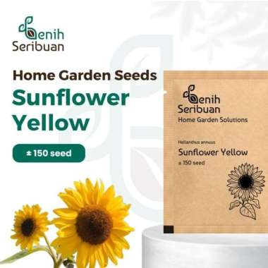 Benih Seribuan - Bibit Bunga Matahari Kuning Sunflower Yellow Premium